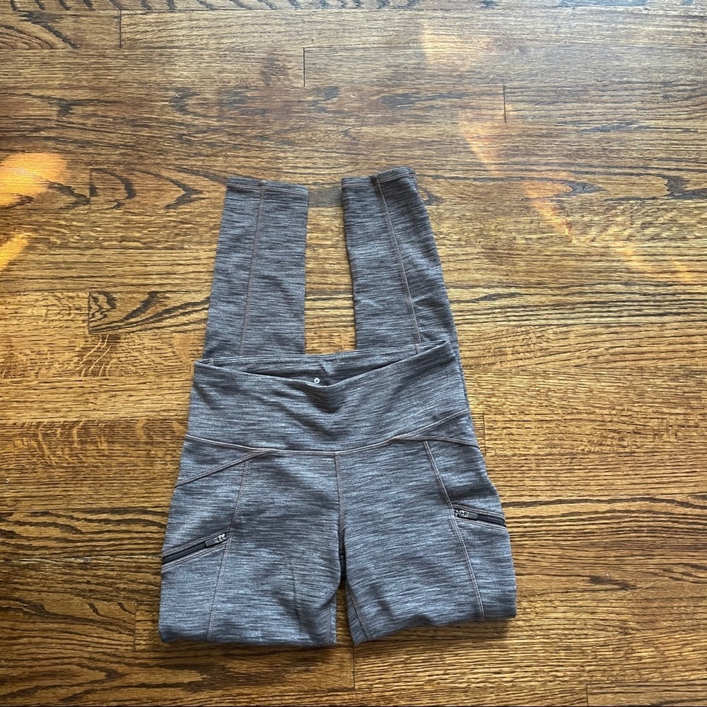 Athleta Cozy Drifter Brown Heather leggings - Picture 4 of 9